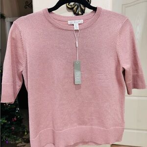 Spense Cashmere Blush Knit Top